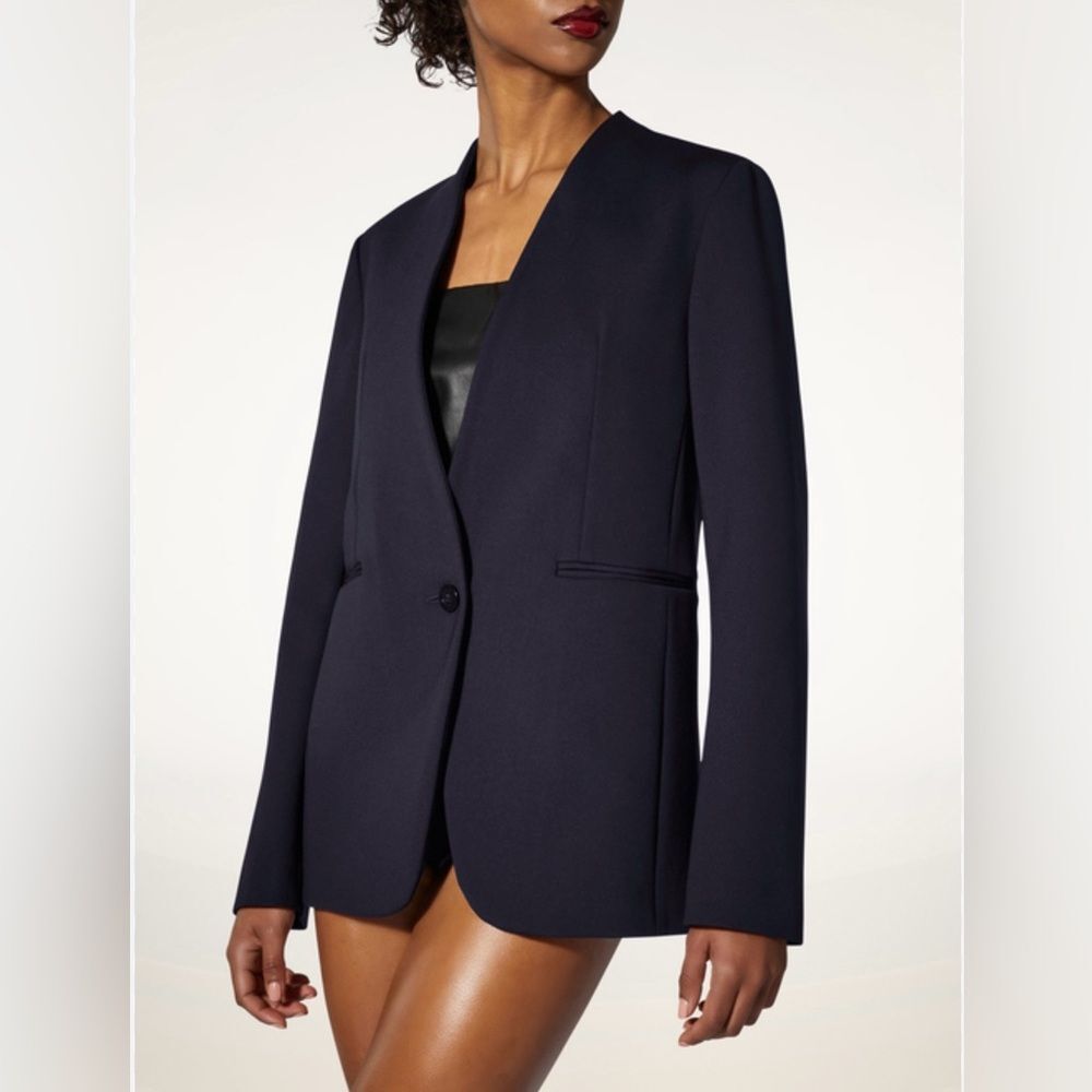 Wolford Scuba Tailor Jacket Deep Night NWT Size 34